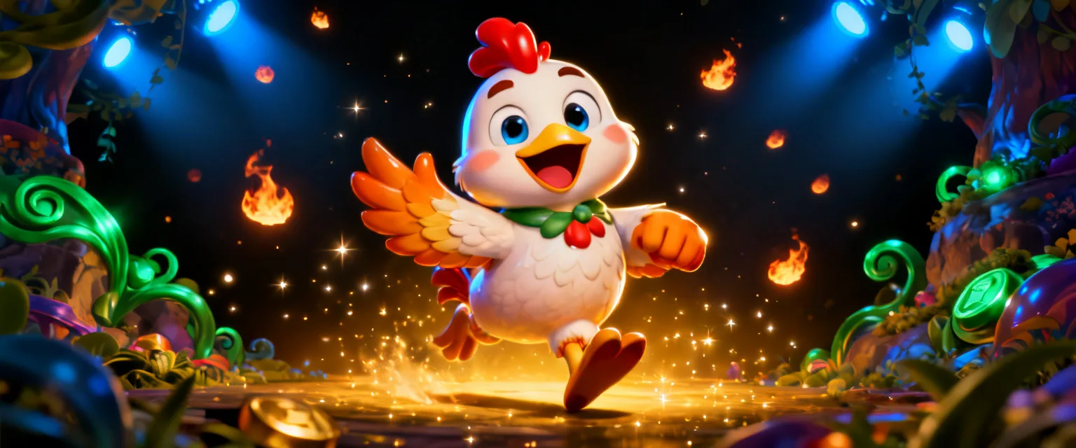 โปสเตอร์หน้าเกม ชิคเก้นดรอป แตกง่ายฟรีสปิน