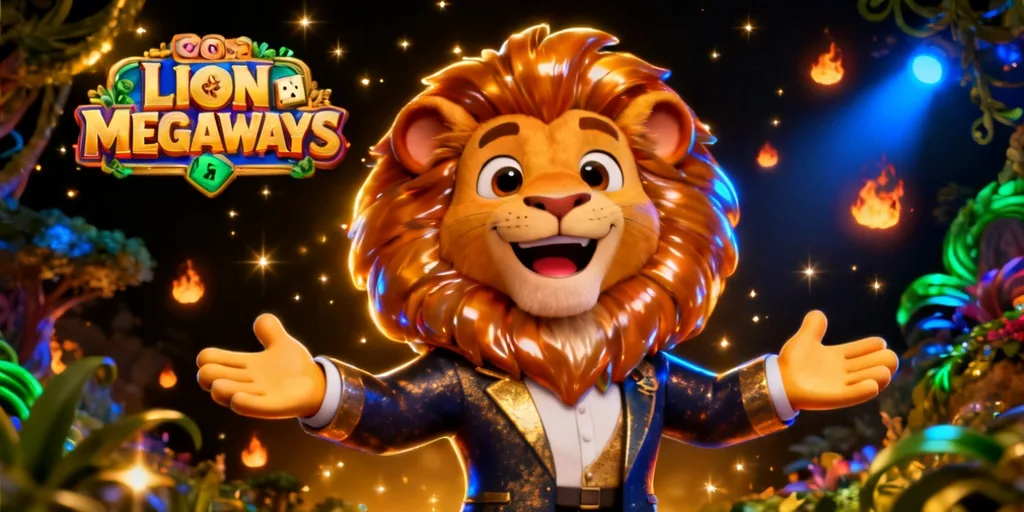 ภาพประกอบธีมและบรรยากาศของเกม 5 ราชสีห์ เมกะเวย์ลุ้นโชค